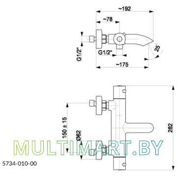 Смеситель Armatura Moza 5734-010-81 картинка 2